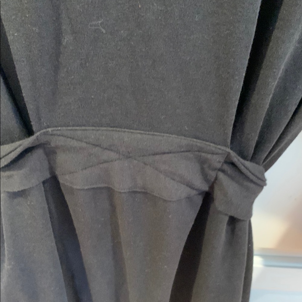 Classic Black XL Robe. Attached belt. Inner tie. Size XL - Picture 7 of 7